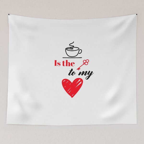 Item preview, Coffee is the key to my heart designed and sold by inspirethegiant.