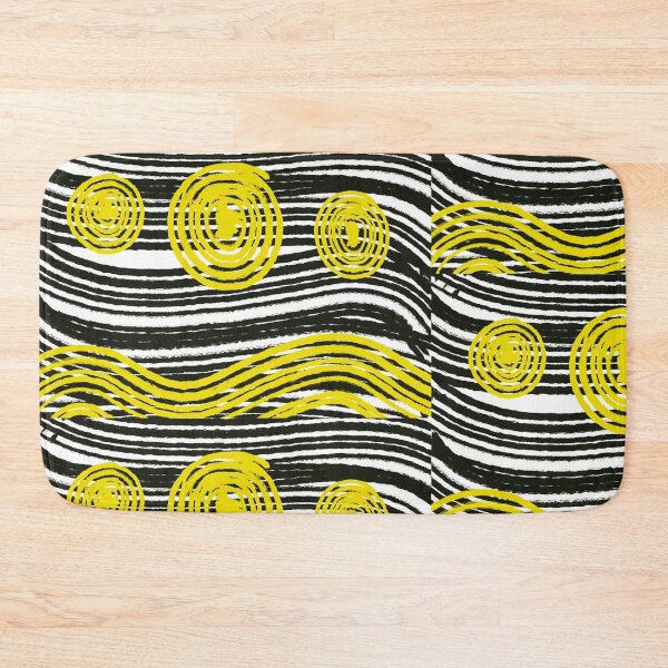 Item preview, Abstract yellow and black pattern geometric  designed and sold by Tropical Blood.
