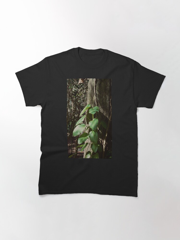 Thumbnail 3 of 7, Classic T-Shirt, POTHOS TREE JUNGLE AROIDS LEU GARDENS ORLANDO FLORIDA designed and sold by teruyalab.