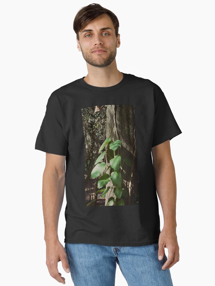 Thumbnail 1 of 7, Classic T-Shirt, POTHOS TREE JUNGLE AROIDS LEU GARDENS ORLANDO FLORIDA designed and sold by teruyalab.