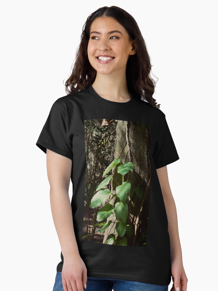 Thumbnail 2 of 7, Classic T-Shirt, POTHOS TREE JUNGLE AROIDS LEU GARDENS ORLANDO FLORIDA designed and sold by teruyalab.