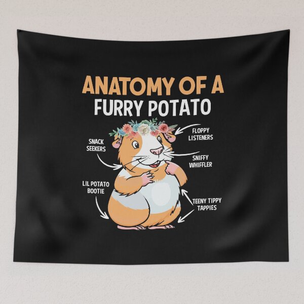 Item preview, Funny Anatomy Of A Furry Potato Guinea Pig Lover Pet Hamster designed and sold by Best Designer.