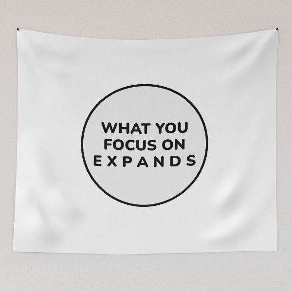 Item preview, WHAT YOU FOCUS ON EXPANDS Zen Motivation  designed and sold by Inspirationmotivation.