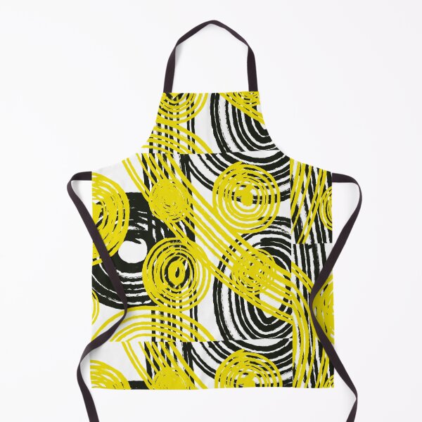 Item preview, Abstract yellow and black pattern geometric  designed and sold by Tropical Blood.