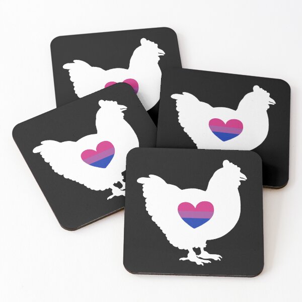 Item preview, Chicken Lover - LGBTQ Bi Flag Heart 03 designed and sold by Puddmuppy.