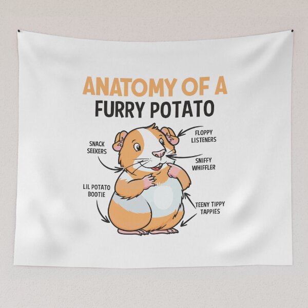 Item preview, Funny Anatomy Of A Furry Potato Guinea Pig Lover Pet Hamster designed and sold by Best Designer.