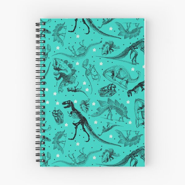 Item preview, Dino Star Toile | Vintage Museum Dinosaur Sketches and Skeletons TEAL GREEN designed and sold by Kristi Duggins.