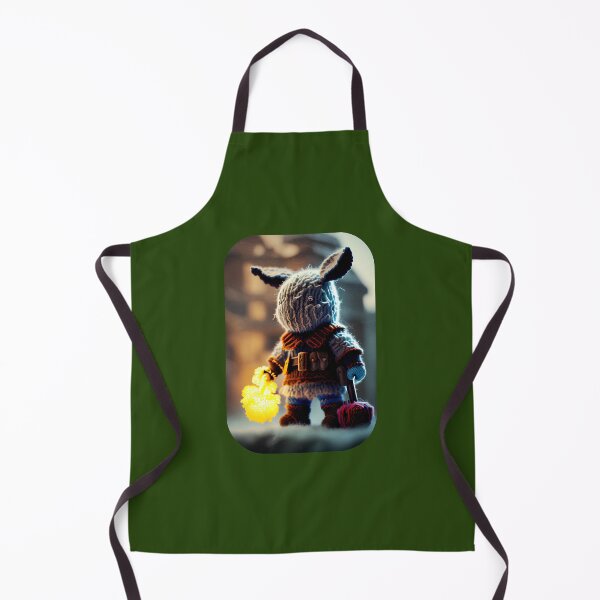 Item preview, Knitted Hare with Torch Art Print designed and sold by TeoDorskiy.