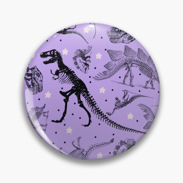 Item preview, Dino Star Toile | Vintage Museum Dinosaur Sketches and Skeletons LAVENDER PURPLE designed and sold by Kristi Duggins.