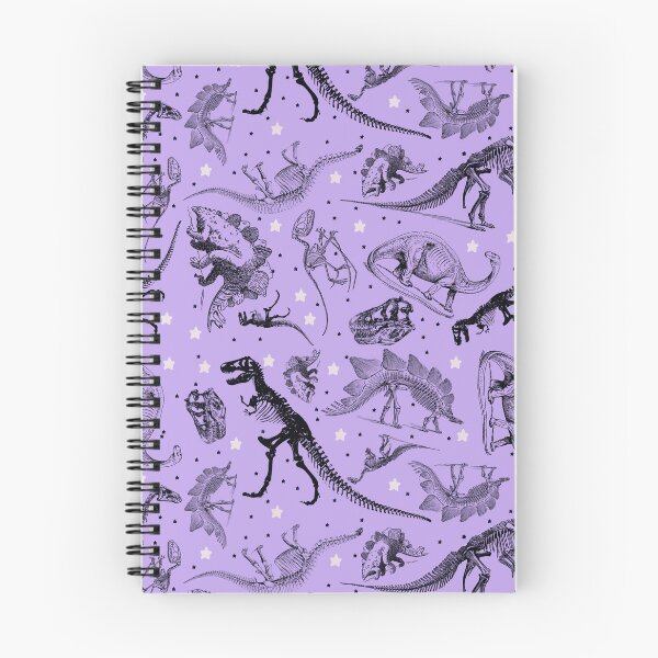 Item preview, Dino Star Toile | Vintage Museum Dinosaur Sketches and Skeletons LAVENDER PURPLE designed and sold by Kristi Duggins.