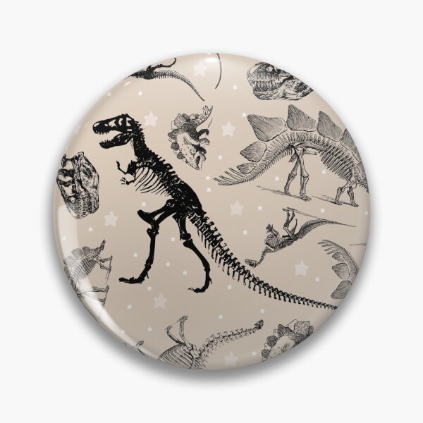 Item preview, Dino Star Toile | Vintage Museum Dinosaur Sketches and Skeletons CREAM TAN designed and sold by Kristi Duggins.