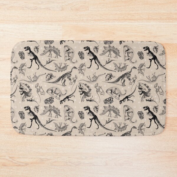 Item preview, Dino Star Toile | Vintage Museum Dinosaur Sketches and Skeletons CREAM TAN designed and sold by Kristi Duggins.