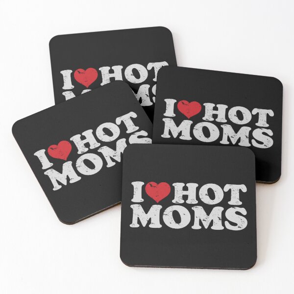 Item preview, Distressed I Love Hot Moms designed and sold by TeeArcade84.