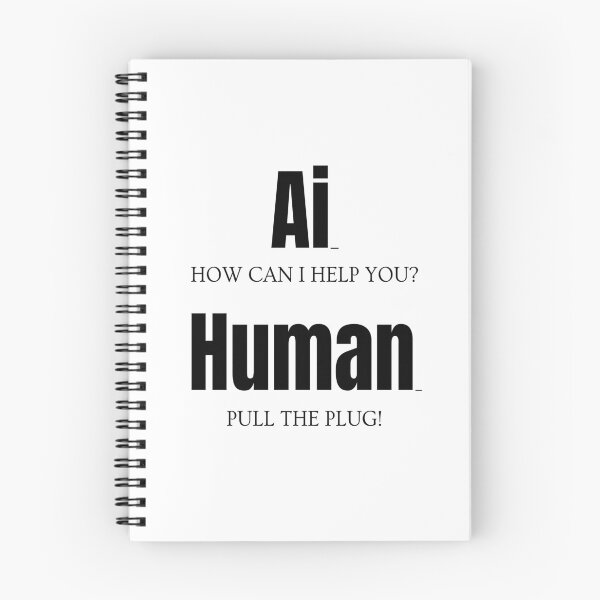 Item preview, AI: How can I help you? Human: Pull the plug - Ai vs Human Fun Design designed and sold by nicpa-art.