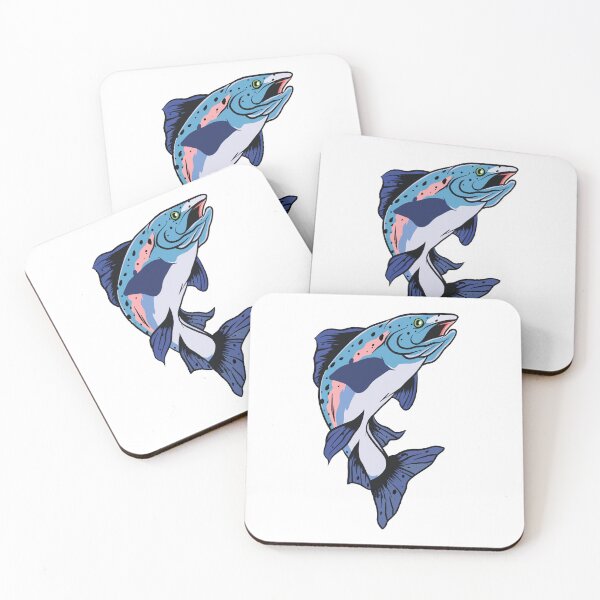 Item preview, Fishing Trout Illustration designed and sold by whyitsme.
