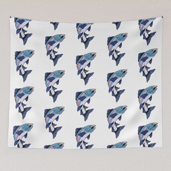 Item preview, Fishing Trout Illustration designed and sold by whyitsme.
