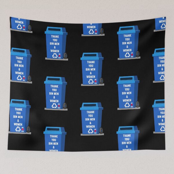 Item preview, Blue Recycling Bin _Thank You Bin Men & Women  designed and sold by Best-Designers.