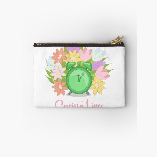 Item preview, Spring flowers and green alarm clock designed and sold by YuYuKoroleva.