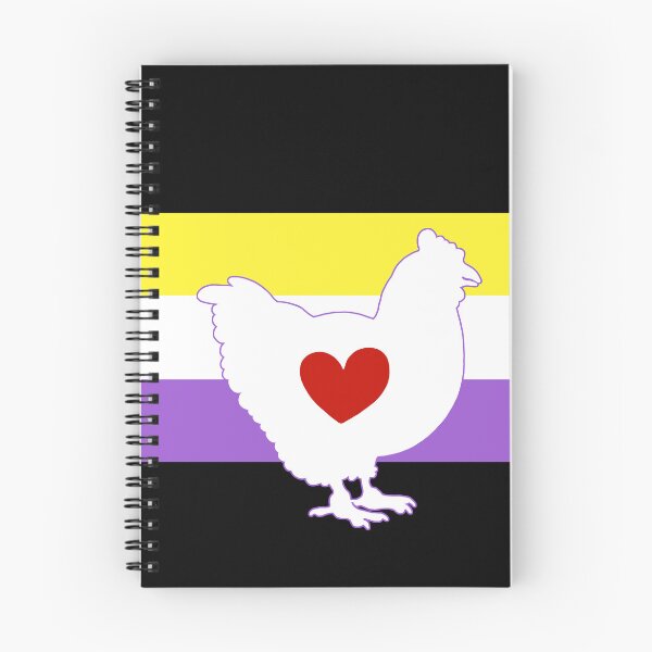 Item preview, Chicken Lover - LGBTQ Nonbinary Flag Heart 01 designed and sold by Puddmuppy.