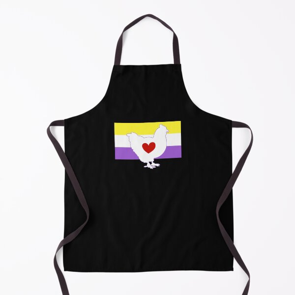 Item preview, Chicken Lover - LGBTQ Nonbinary Flag Heart 01 designed and sold by Puddmuppy.
