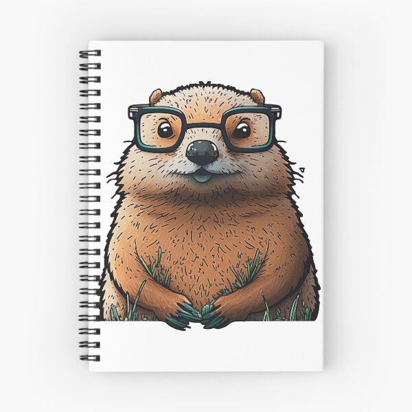 Item preview, adorable groundhog nerd designed and sold by artyficial-.