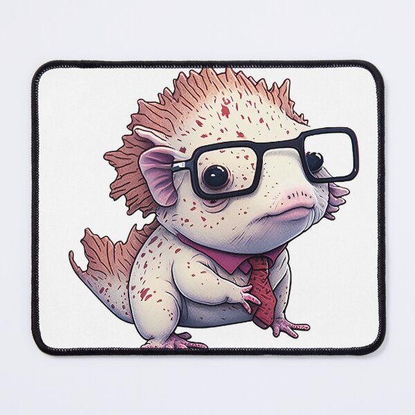 Item preview, classy axolotl nerd designed and sold by artyficial-.