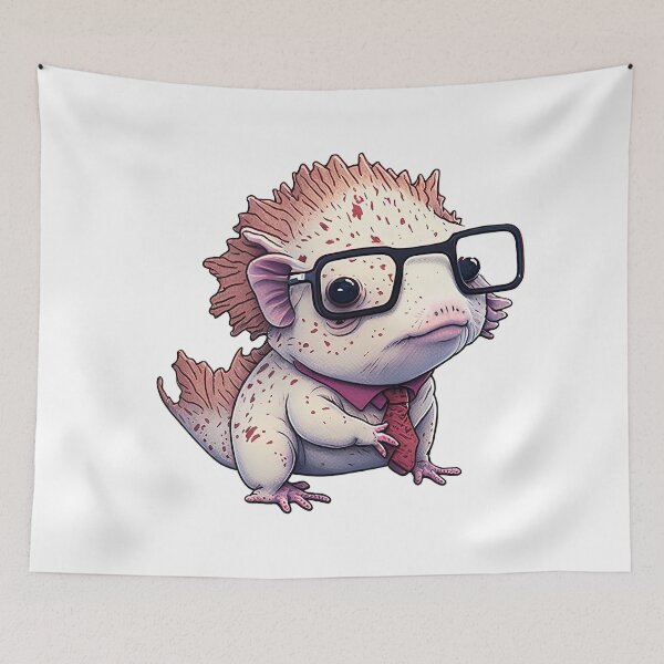 Item preview, classy axolotl nerd designed and sold by artyficial-.