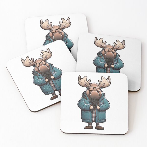 Item preview, classy moose nerd with jacket designed and sold by artyficial-.