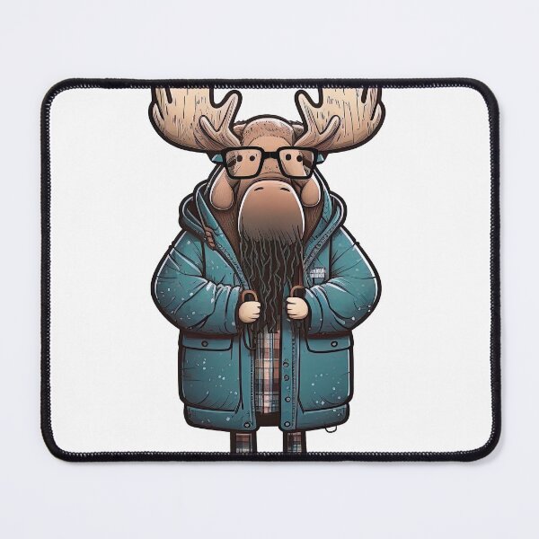 Item preview, classy moose nerd with jacket designed and sold by artyficial-.