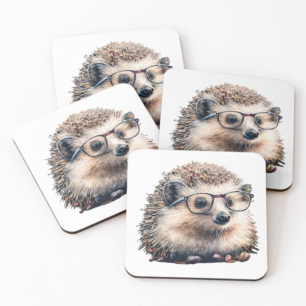 Item preview, cute Hedgehog nerd designed and sold by artyficial-.