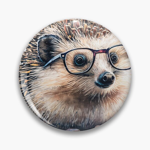 Item preview, cute Hedgehog nerd designed and sold by artyficial-.
