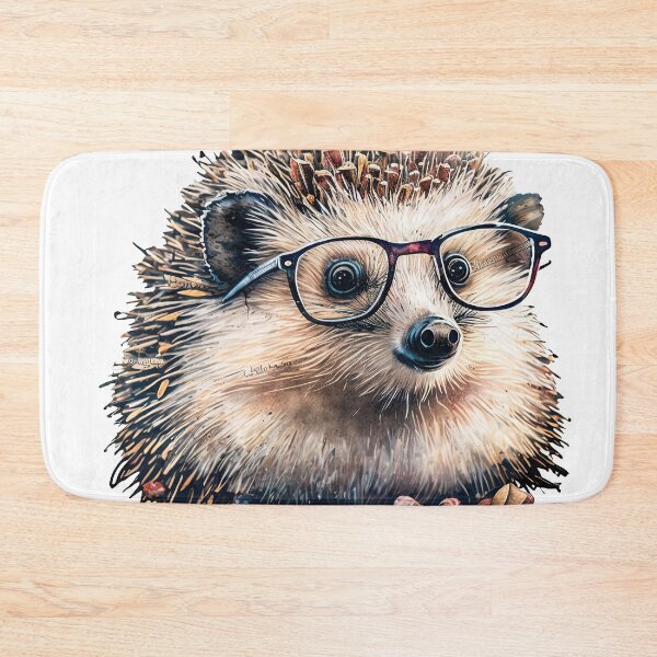 Item preview, cute Hedgehog nerd designed and sold by artyficial-.
