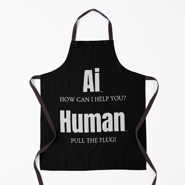 Item preview, AI: How can I help you? Human: Pull the plug - Ai vs Human Fun Design / White Letters designed and sold by nicpa-art.