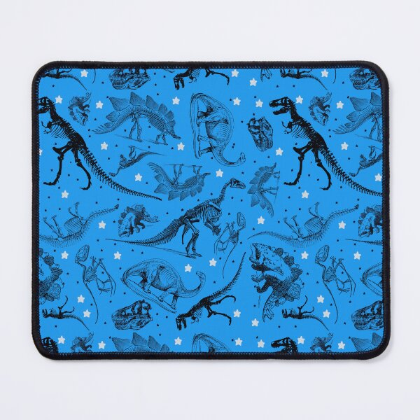 Item preview, Dino Star Toile | Vintage Museum Dinosaur Sketches and Skeletons BLUE designed and sold by Kristi Duggins.