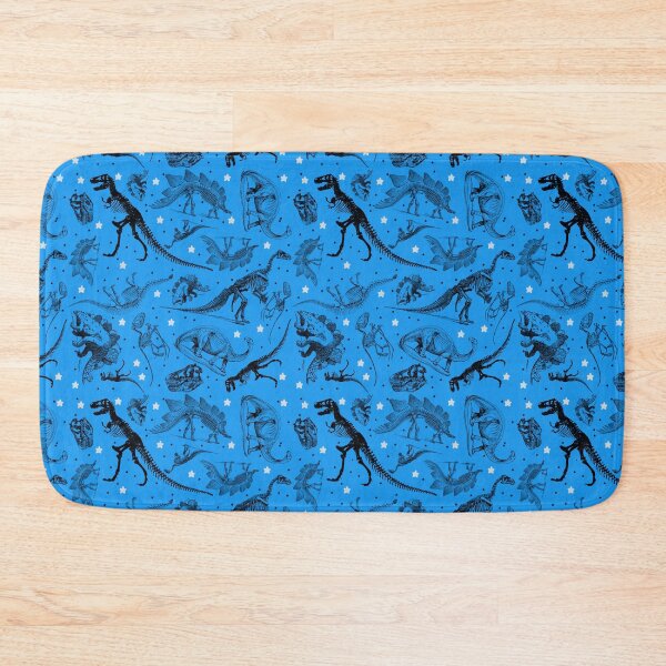 Item preview, Dino Star Toile | Vintage Museum Dinosaur Sketches and Skeletons BLUE designed and sold by Kristi Duggins.