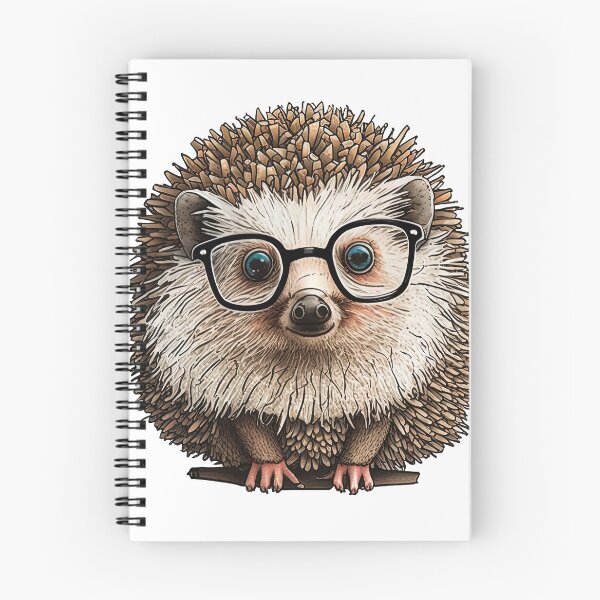 Artikelvorschau, cute hedgehog with glasses entworfen und verkauft von artyficial-.