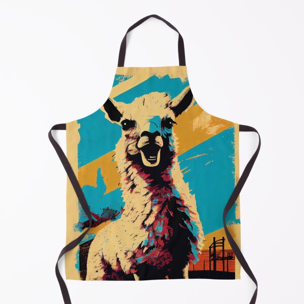 Item preview, Abstract pop art style portrait of llama designed and sold by loucaski.