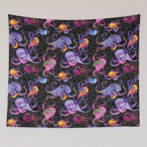 Item preview, Magenta Octopuses designed and sold by VivianRosalee.