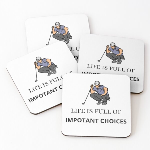 Item preview, Funny Life Is Full Of Important Choices Golf Gift For Golfers Classic T-Shirt designed and sold by abdslam ★★★★★.