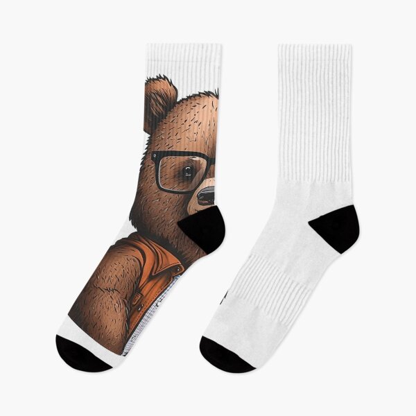 Item preview, Nerdy Brown bear designed and sold by artyficial-.