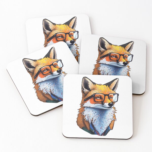 Item preview, Nerdy fox with glasses designed and sold by artyficial-.