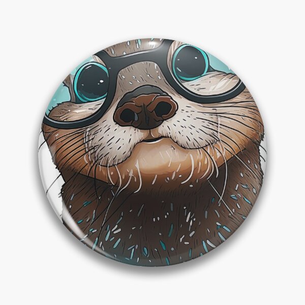 Item preview, otter nerd with big glasses designed and sold by artyficial-.