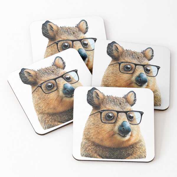 Item preview, Quokka nerd with glasses designed and sold by artyficial-.
