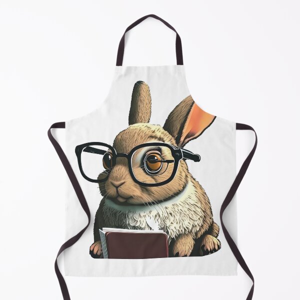 Item preview, rabbit book nerd designed and sold by artyficial-.