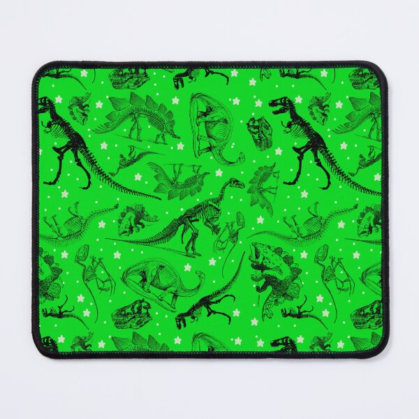 Item preview, Dino Star Toile | Vintage Museum Dinosaur Sketches and Skeletons LIME GREEN designed and sold by Kristi Duggins.