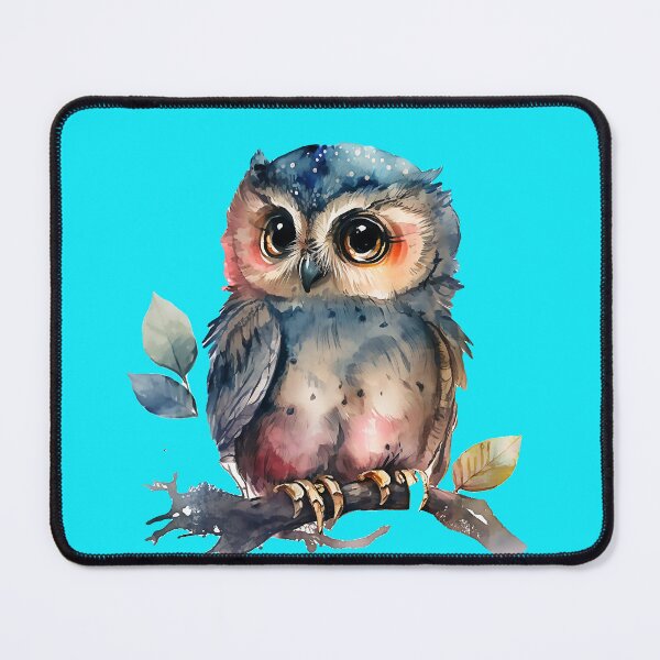 Item preview, An owl sitting on a branch. designed and sold by Myshopthings.