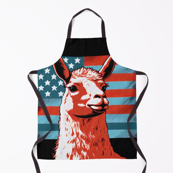 Item preview, Abstract pop art style portrait of patriot llama designed and sold by loucaski.