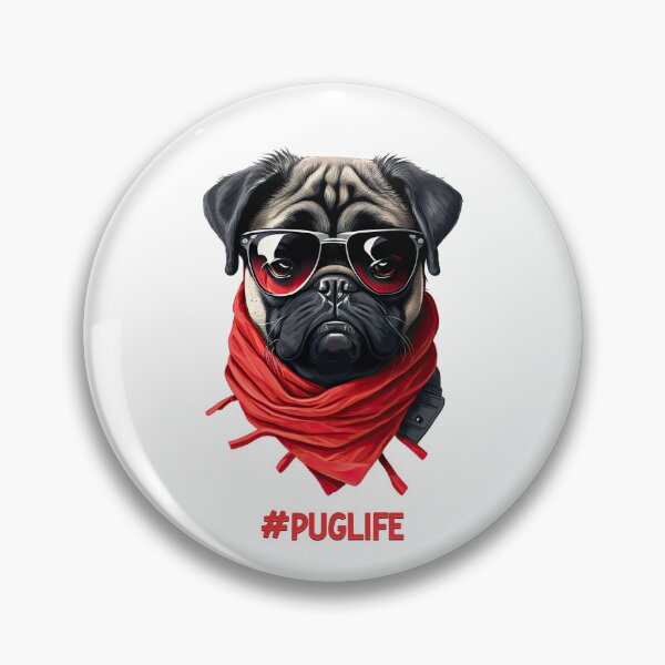 Artikelvorschau, #PUGLIFE - Nettes lustiges Mops-Design entworfen und verkauft von JustSimpleUK.