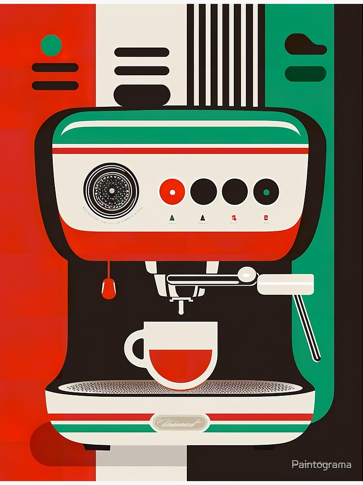 Colorful Espresso Maker Poster by drdigitaldesign