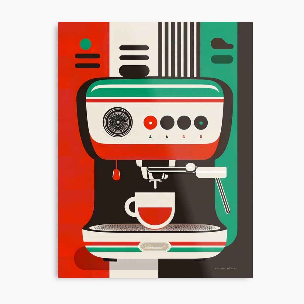 Colorful Espresso Maker Poster by drdigitaldesign